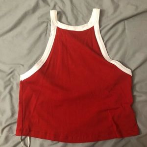 Forever 21 Plus Red and White Tank